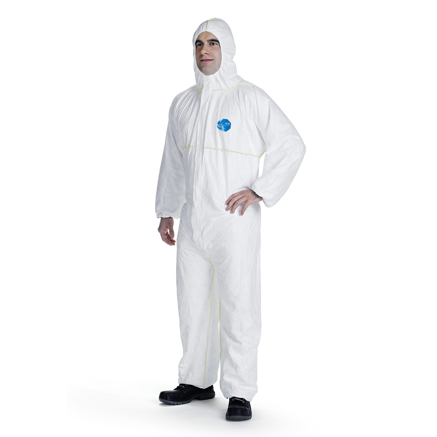 Schutzanzug, Einweganzug, Hochsitzbarer Einweg, White coverall, Borstschutz
