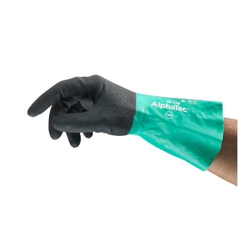 handschuh, arbeitshandschuh, gummiBeschichtung, zweifarbiges Handschuh, industrieller Handschuh