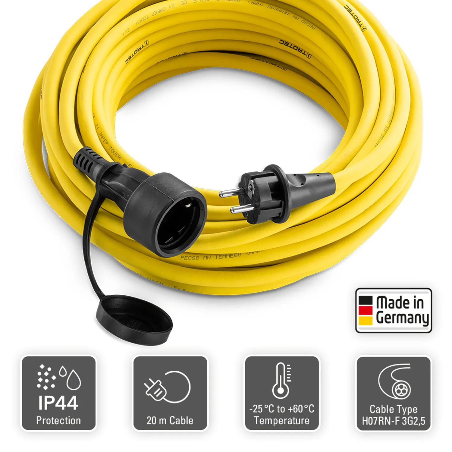Trotec Profi-Verlängerungskabel 20 m / 230 V / 2,5 mm²