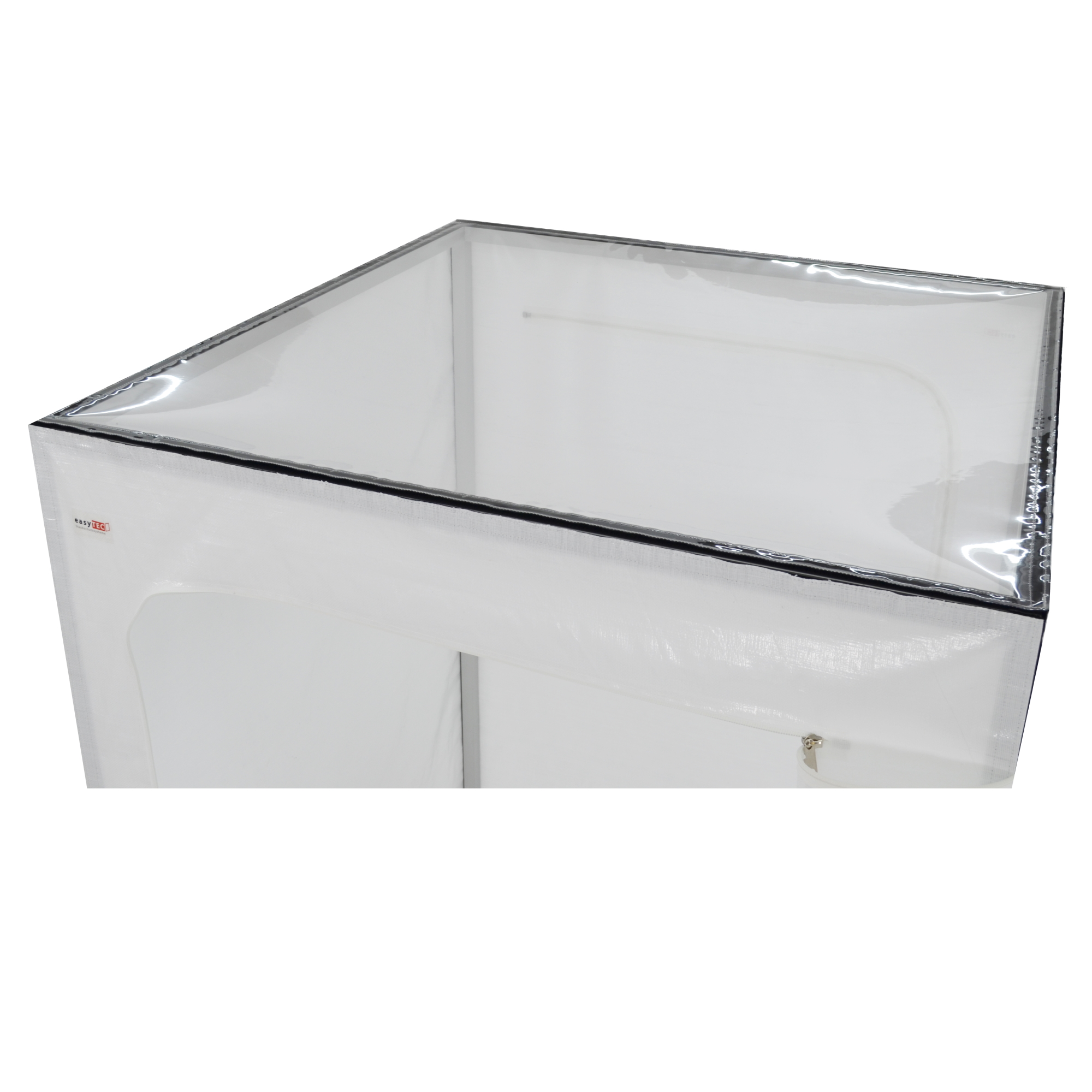 Transparentes Dach Transparentes Dach in der Detailansicht an einer easyTEC Ein-Kammer-Schleuse