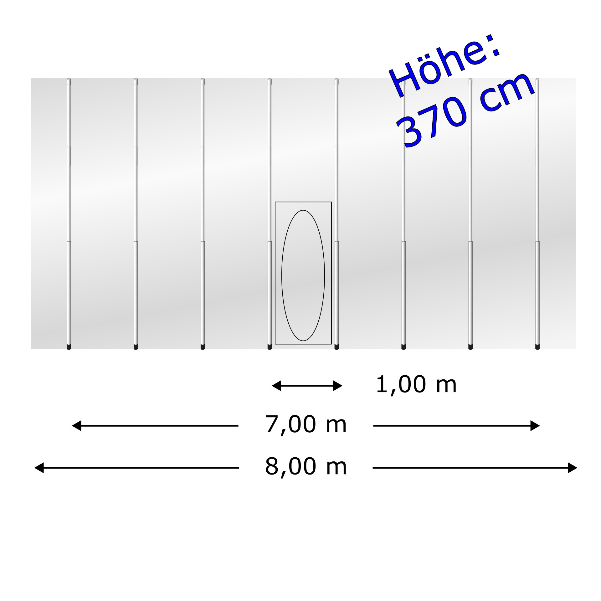 Staubschutzwand solidWALL 8,00 x 3,70 m Komplett-Paket Diagramm, Handlung, Seite, Text