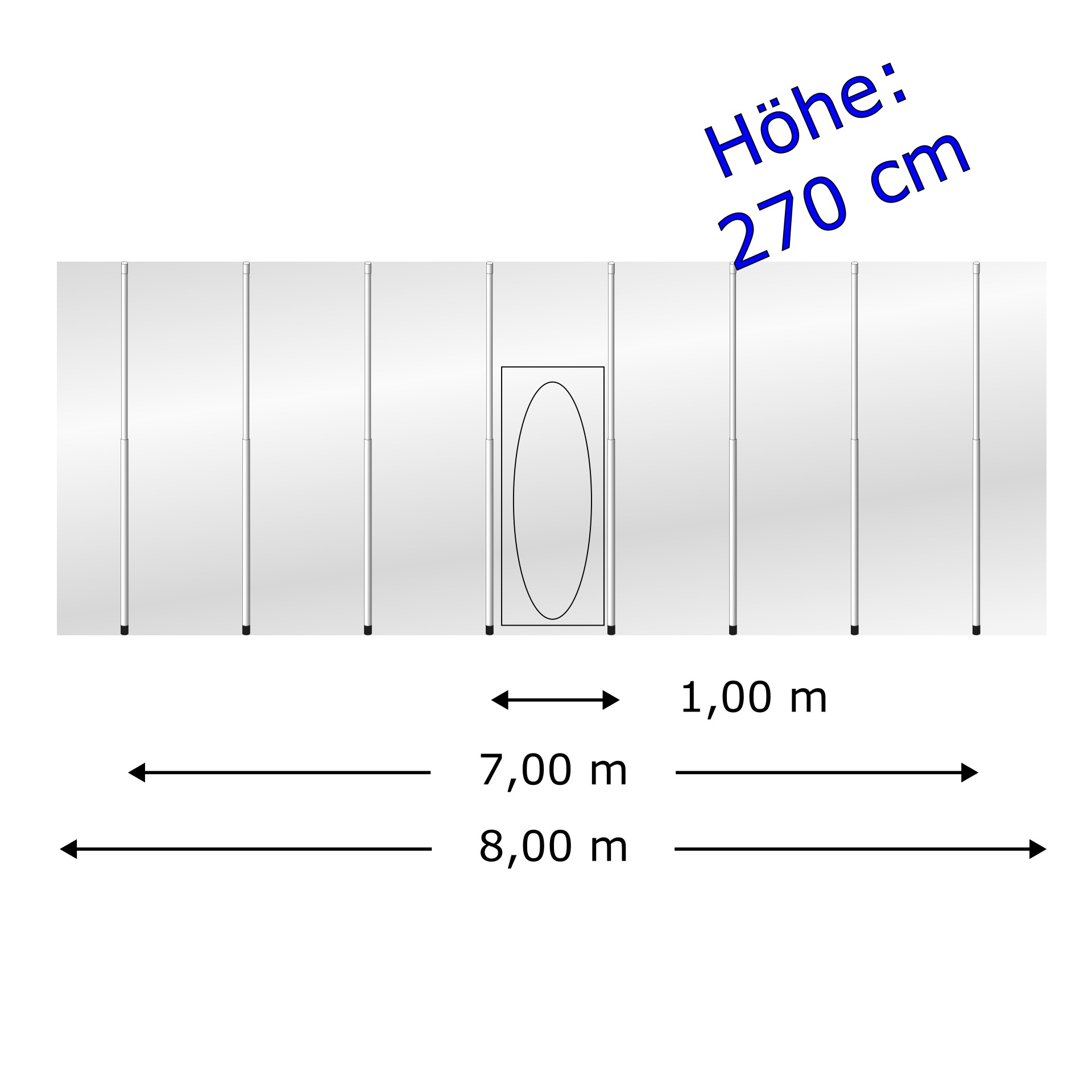 Staubschutzwand solidWALL 8,00 x 2,70 m Komplett-Paket Diagramm, Handlung