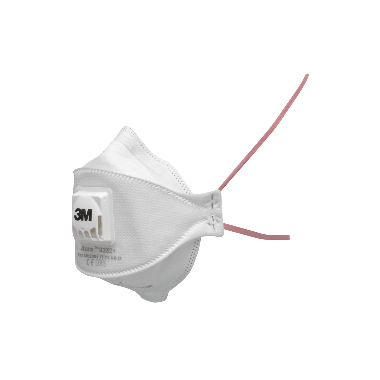 3M Atemschutz, N95 Maske, weiße Maske, Faltbare Atemschutzmaske, Nasenbügel