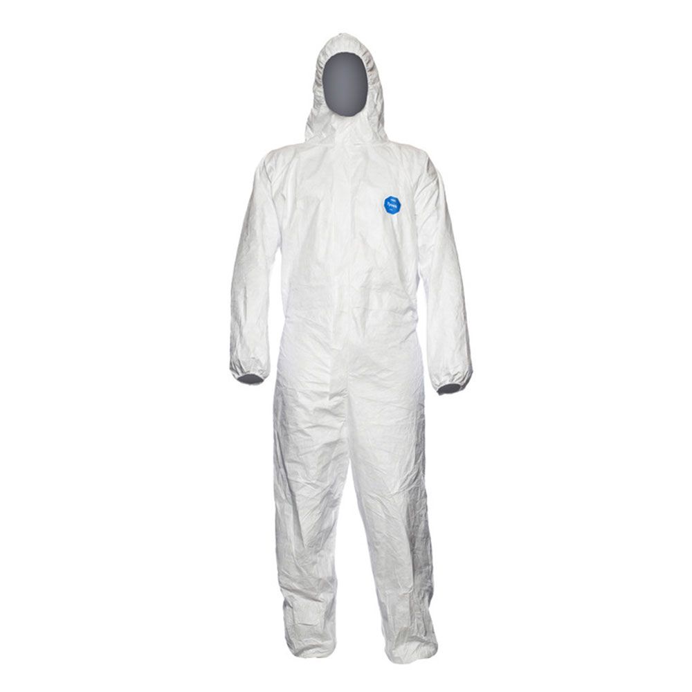 Schutzhülle, Hoodie-Anzug, Einwegschutz, weiß, Overall