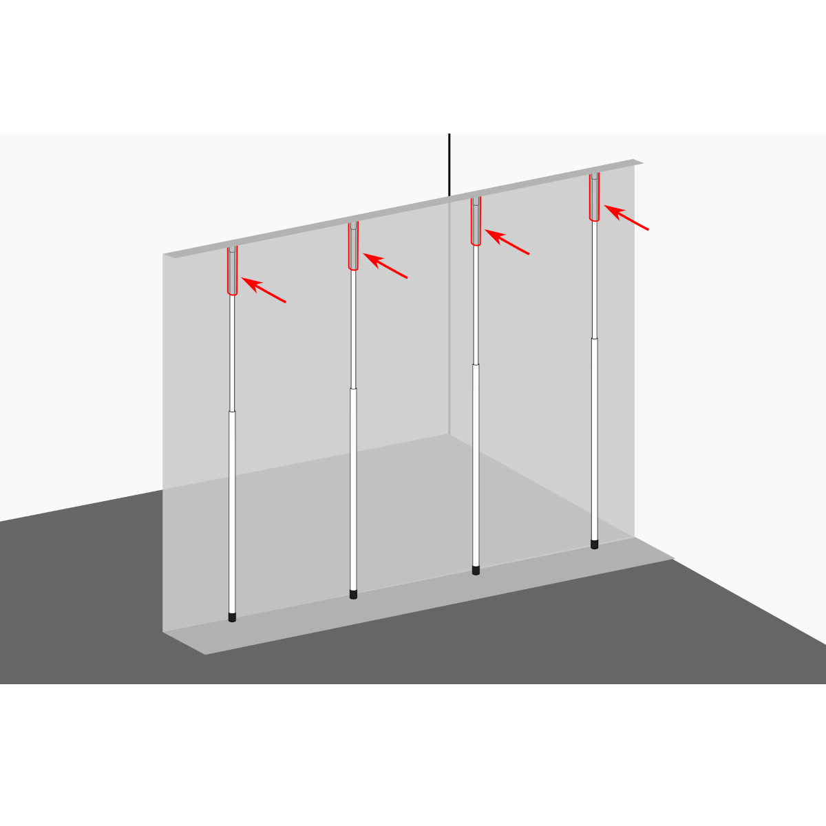 Staubschutzwand easyWALL 4,00 x 2,70 m Komplett-Paket Staubschutzwand easyWALL 4,00 x 2,70 m Komplett-Paket