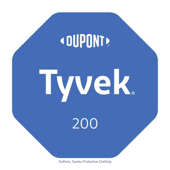 Tyvek, Schutzausrüstung, DuPont, 200, blaues Achteck