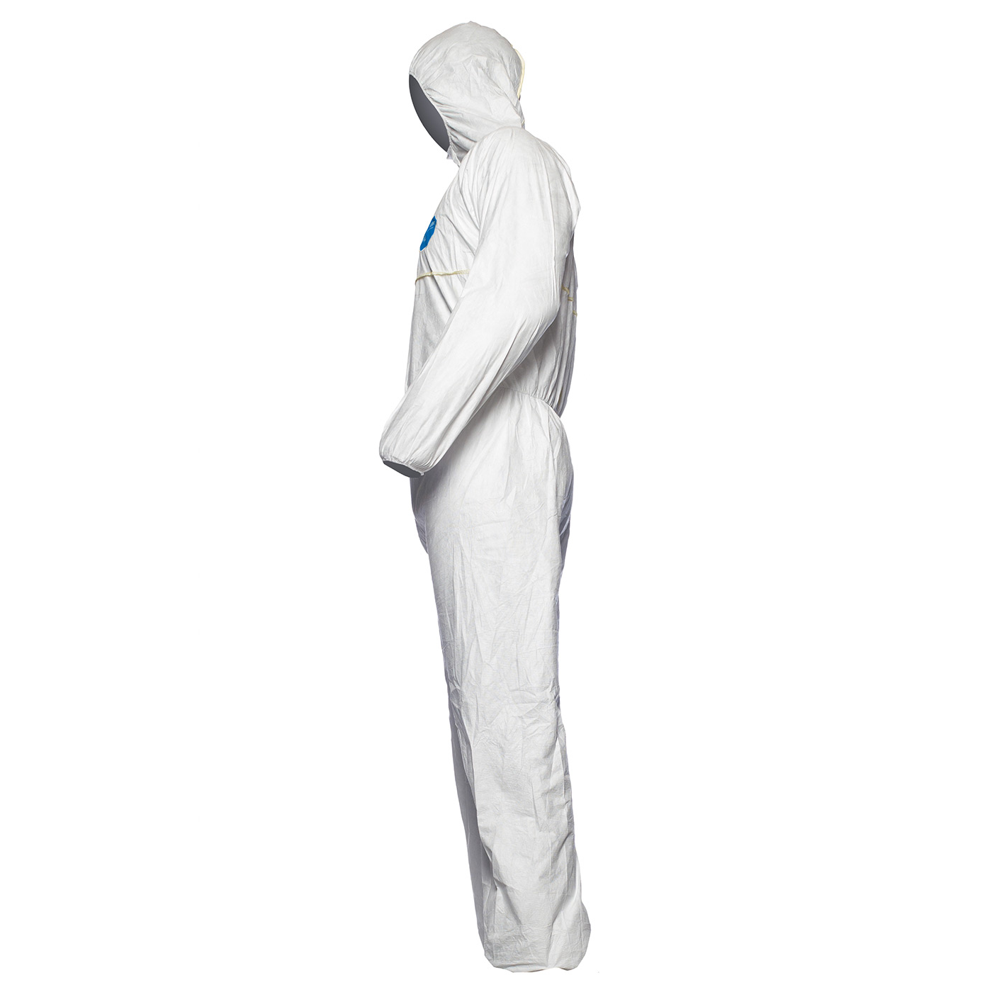 Overall white suit, Hooded jumpsuit, Protective coverall, Full-body suit, Long sleeves